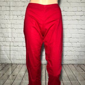 35th & 10th New red Capri pant w/bottom tie‎